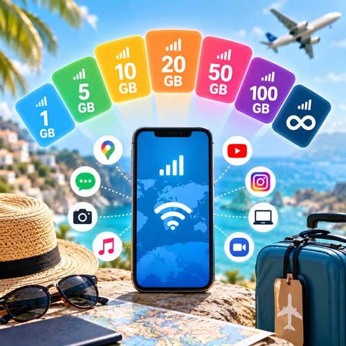 How Much Mobile Data Do You Need for Travel? 1 GB, 5 GB, 10 GB or Unlimited?